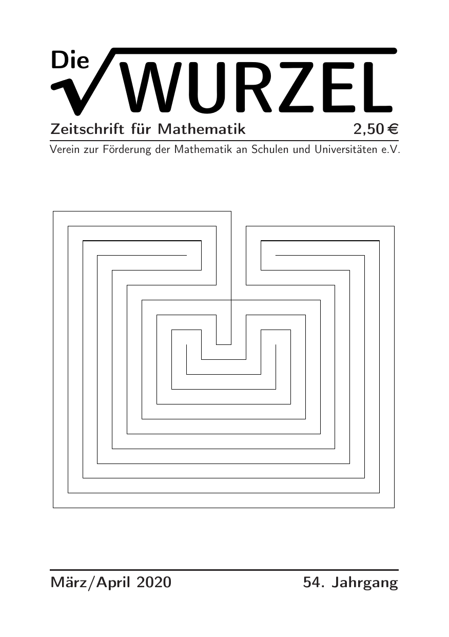 Die Wurzel März/April 2020